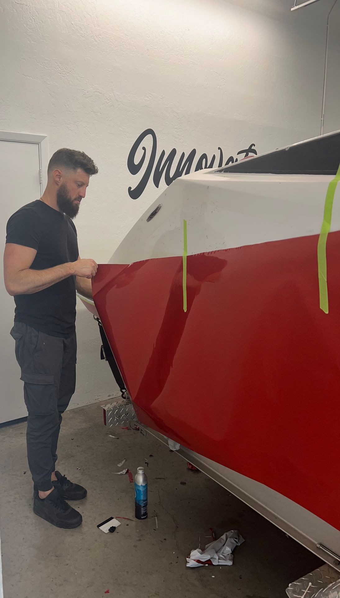 Vinyl wrap install